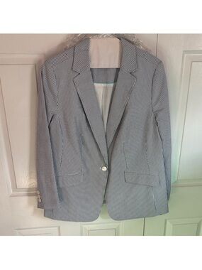 Talbots Plus Blue and White Striped Shirt (16W)